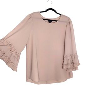 Light Pink Bell Sleeve Top